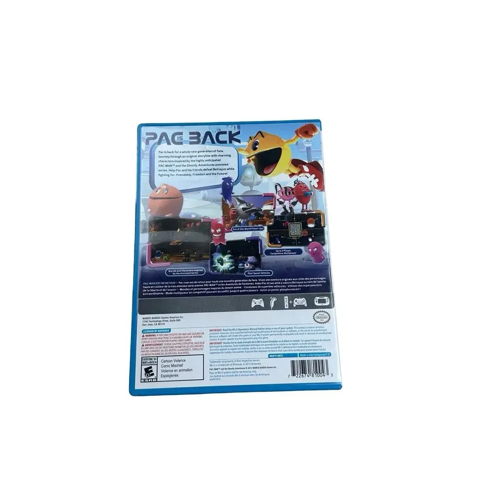 Pac-Man and the Ghostly Adventures CIB Nintendo Wii U Tested